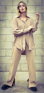 Oversized jazz shirt-Beige by CLP