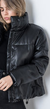 Load image into Gallery viewer, Faux leather puffer