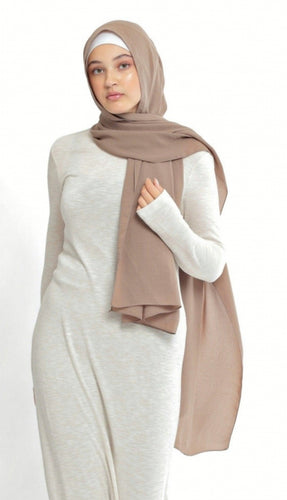 Jazz chiffon hijab-Mink