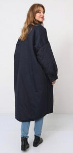 Oversized parka-Marine