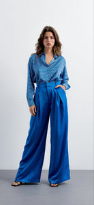 Mästore satin trousers-Blue