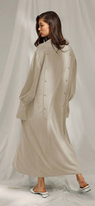 Drape shirt dress-Cream by NAP