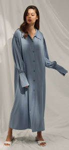 Drape shirt dress-Frost by NAP