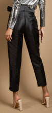 Load image into Gallery viewer, Satin tailored trousers-Black