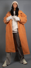 Load image into Gallery viewer, Wool blend coat-Orange