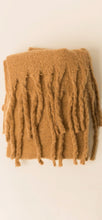 Load image into Gallery viewer, Oversized fringed scarf-salted Caramel by Linú