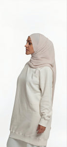 Jazz chiffon hijab-Ivory