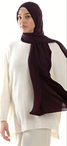 Jazz chiffon hijab-Profound prune