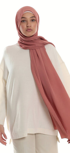 Jazz chiffon hijab-Dusty rose