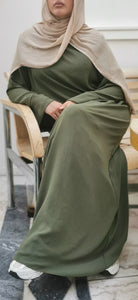 Jazz Abaya Tall-Khaki green