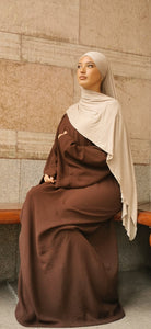 Jazz Abaya XL sleeve-Hot Chocolate