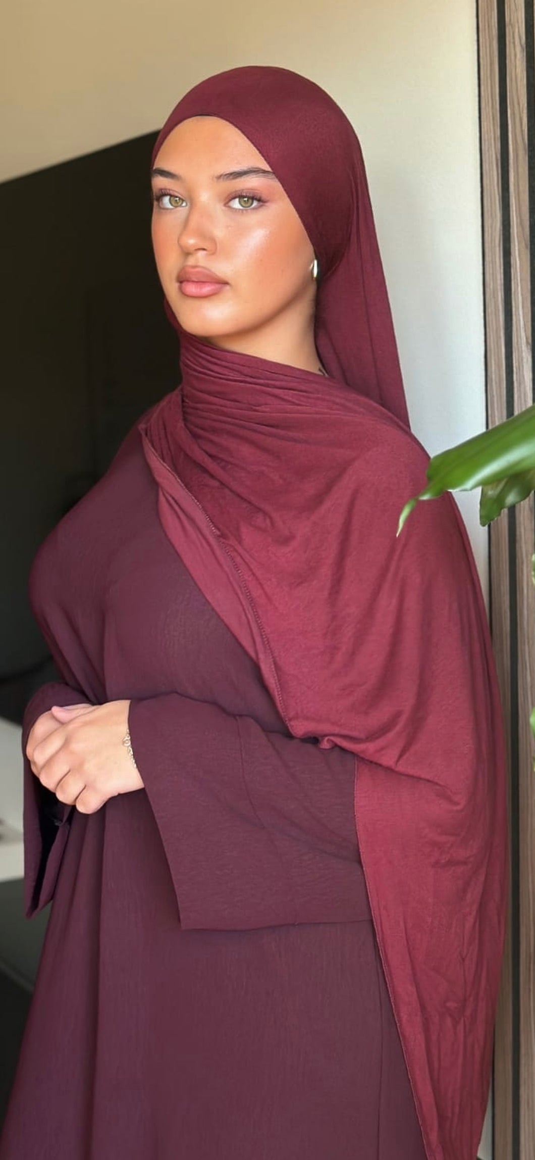 Jazz Abaya-Plum