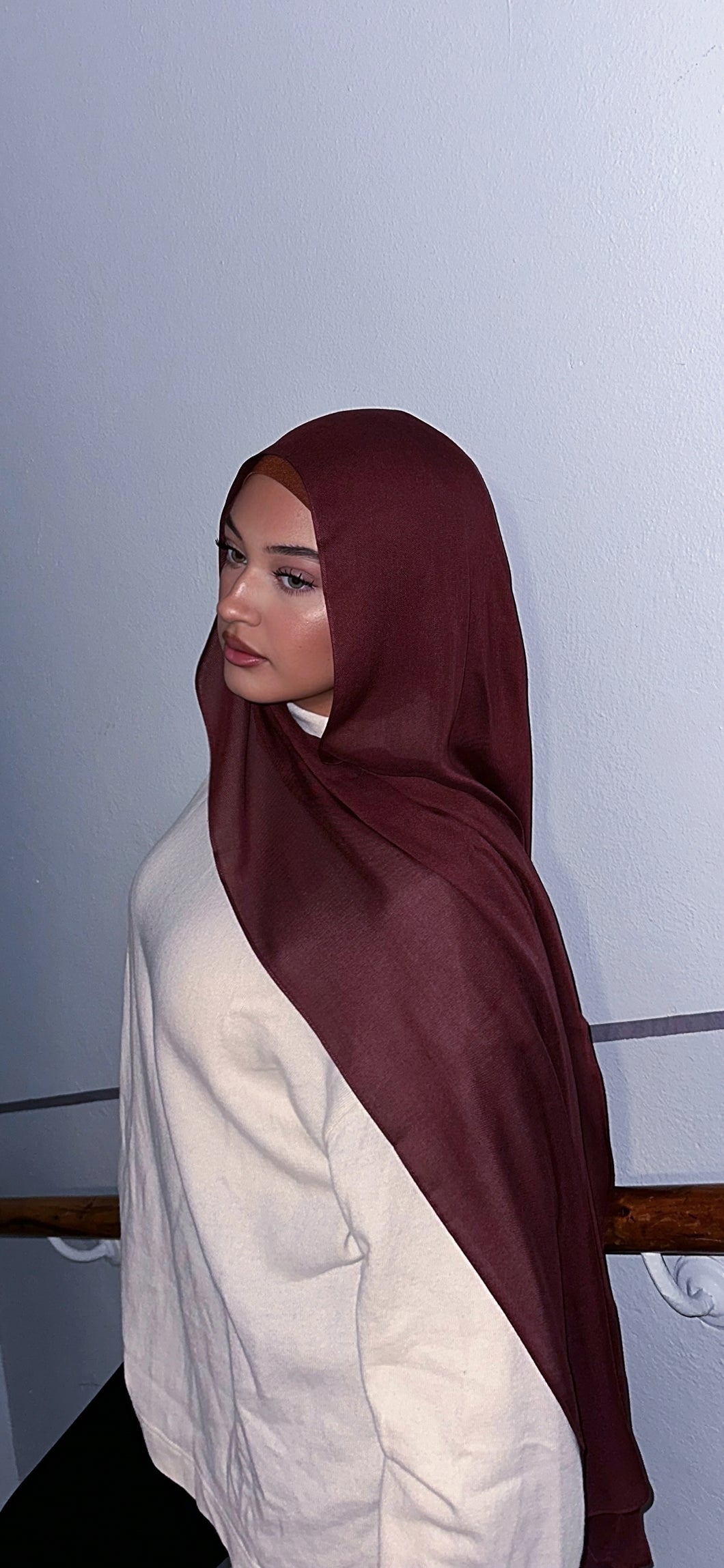 Mästore Bamboo Modal Hijab-Burgundy