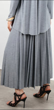 Load image into Gallery viewer, Elenay pleated skirt-Stone grey by Noi