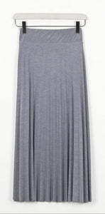 Elenay pleated skirt-Stone grey by Noi