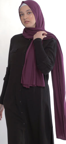 Premium Cotton Jersey Hijab in Berry (Wine red) - House of Mästore