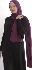 Premium Cotton Jersey Hijab in Berry (Wine red) - House of Mästore