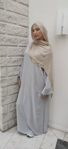 Jazz Abaya-Concrete Grey