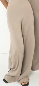 Wide leg knit trousers by CLP