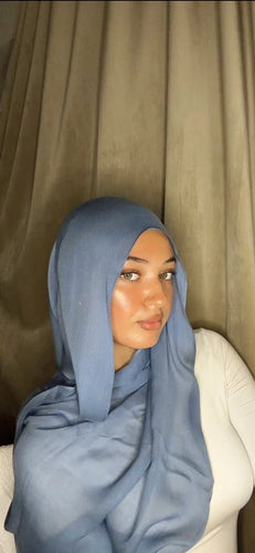 LW Bamboo Modal Hijab-Smokey Blue