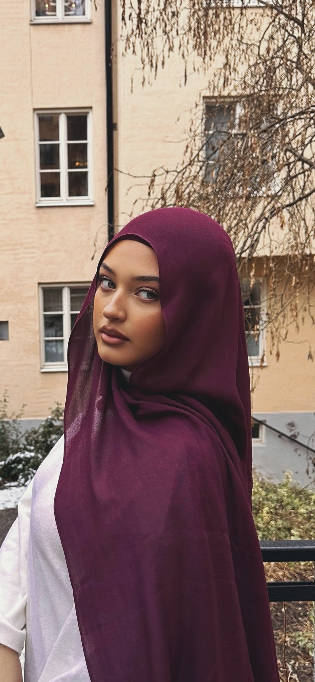 Mästore Bamboo Modal Hijab-Plum