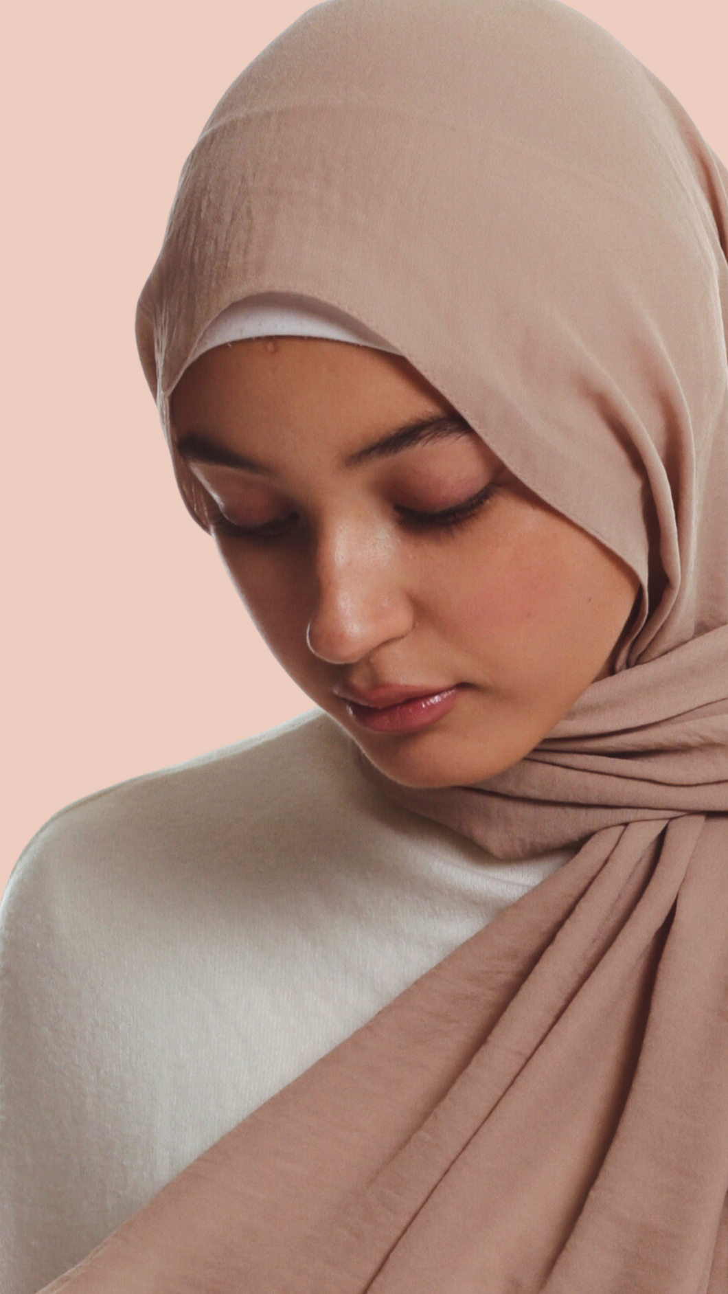 Jazz chiffon hijab-Blush pink