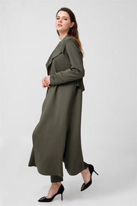 Scuba coat-Deep olive by Noi