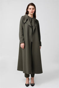 Scuba coat-Deep olive by Noi