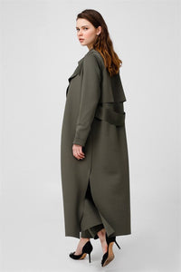 Scuba coat-Deep olive by Noi