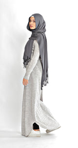 Alawa maxi dress-Heather grey by Mästore