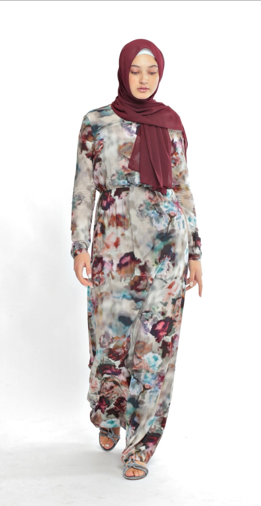 Mästore Tall-Floral viscose dress