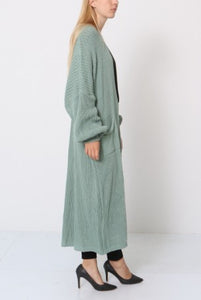 Longline cardigan-Sage