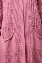 Load image into Gallery viewer, Longline cardigan-Framboise