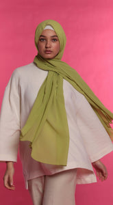 Chiffon hijab-Luscious lime