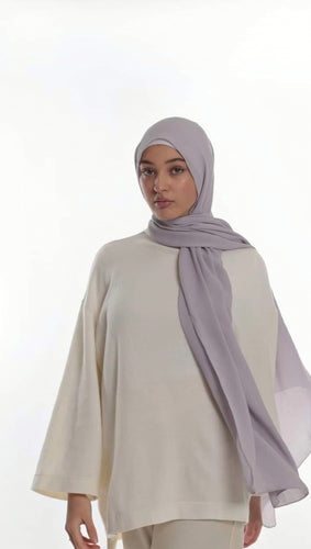 Jazz chiffon hijab-Lilac fog