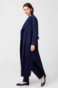 Scuba coat-Navy blue by Noi